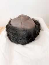 Owen Barry Sheepskin Brown Warm Hat Handmade UK Size M Ladies Mens Quality Piece