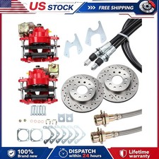 10 12 Bolt Rear End Disc Brake Kit Caliper For 1964-1972 Chevelle El Camino