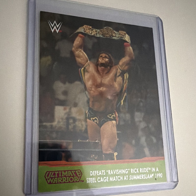 Topps WWE Champion Spotlight Ultimate Warrior Card #5/10 Print Run 10