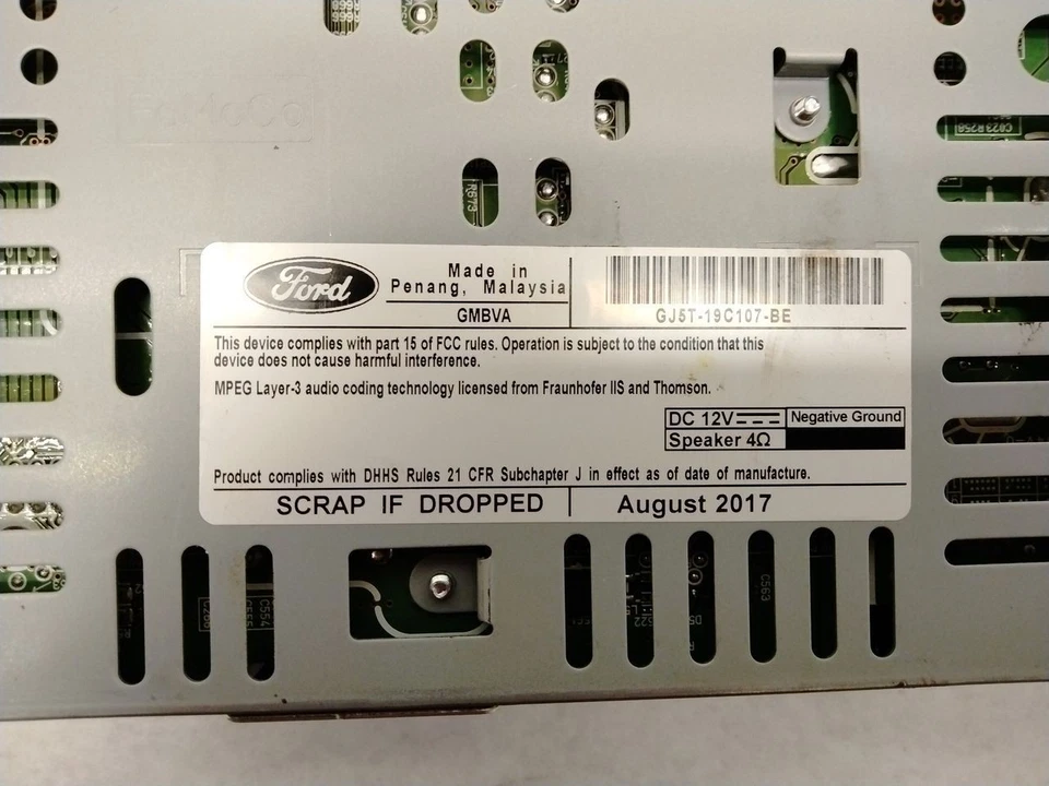 2018 福特 Escape 无线电接收器设备 3078575 — 第 3/4 张图片