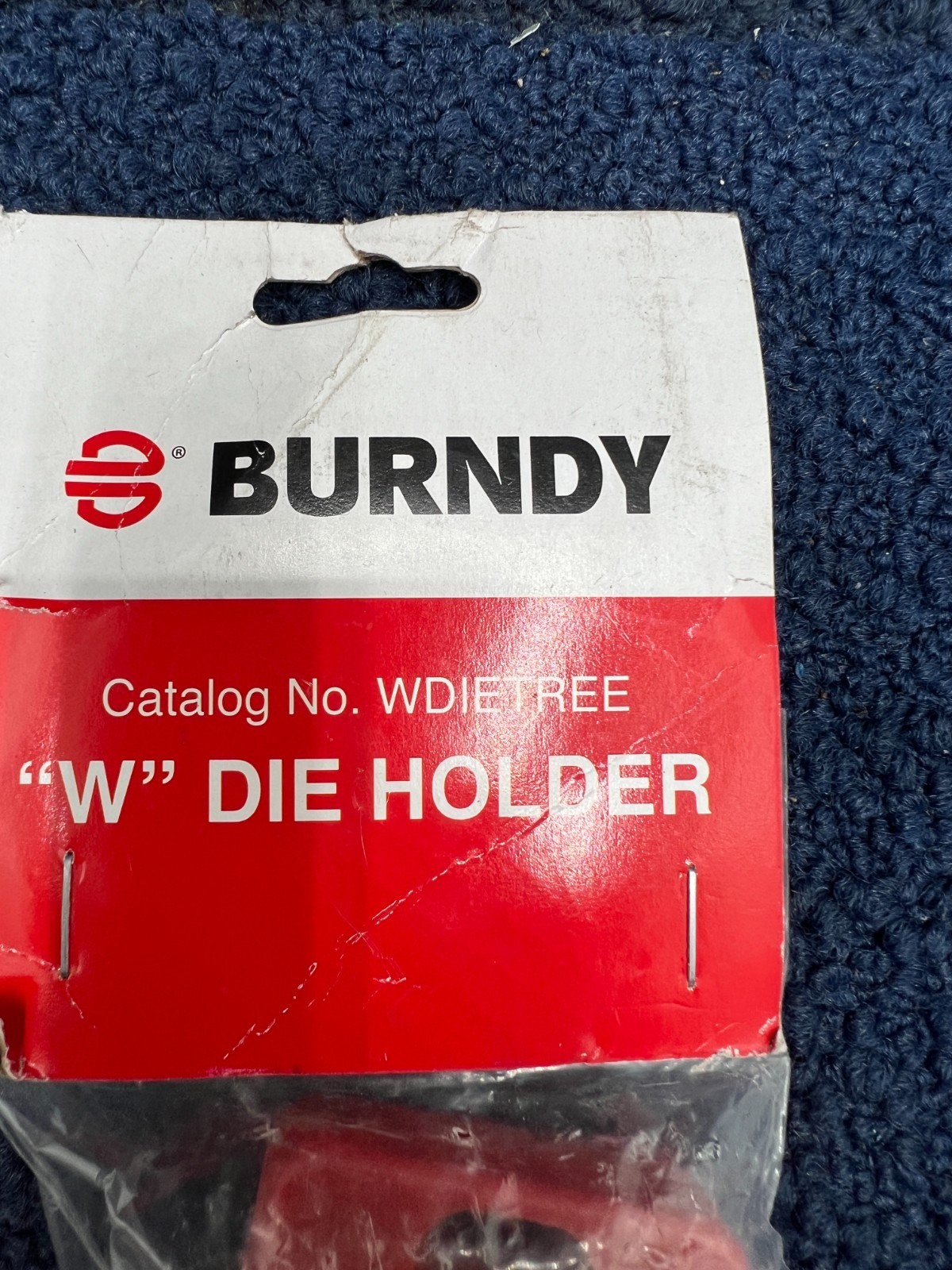 Burndy WDIETREE: "W"Die Holder For 6 Dies (10") Red