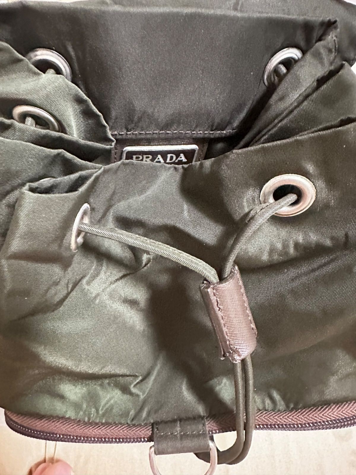 Authentic PRADA Testudo Nylon Mini Backpack Trian… - image 23