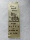 METAMORA OHIO 67th VOL INFANTRY GAR CIVIL WAR GRAND ARMY REPUBLIC REUNION RIBBON