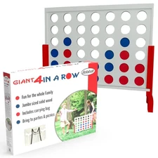 Bolaball 4 in a Row Giant Outdoor Game – 1.8 Ft Jumbo Yard Game for Adults &