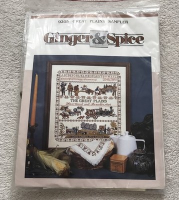 Ginger & Spice Great Plains Cross Stitch Sampler & Bread Cover 9205 KIT NOS