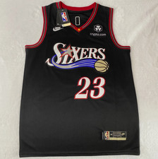 LeBron James Philadelphia 76ers #23 Black City Edition Jersey Medium NWT