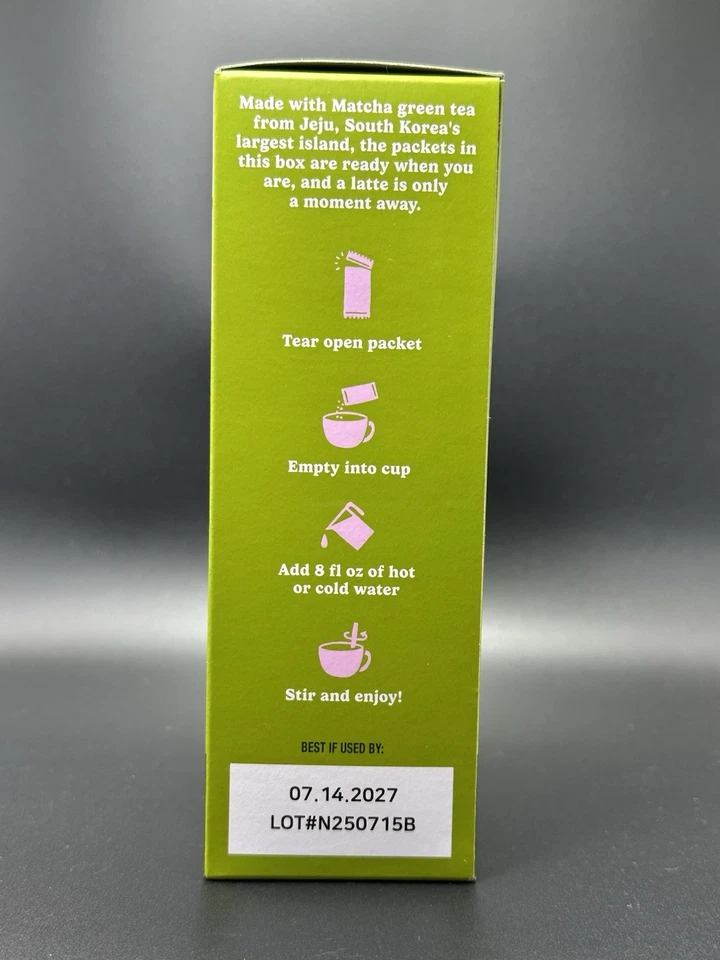 New! Trader Joe's Instant Jeju Matcha Latte Packets 7.76 oz - Image 4 of 4