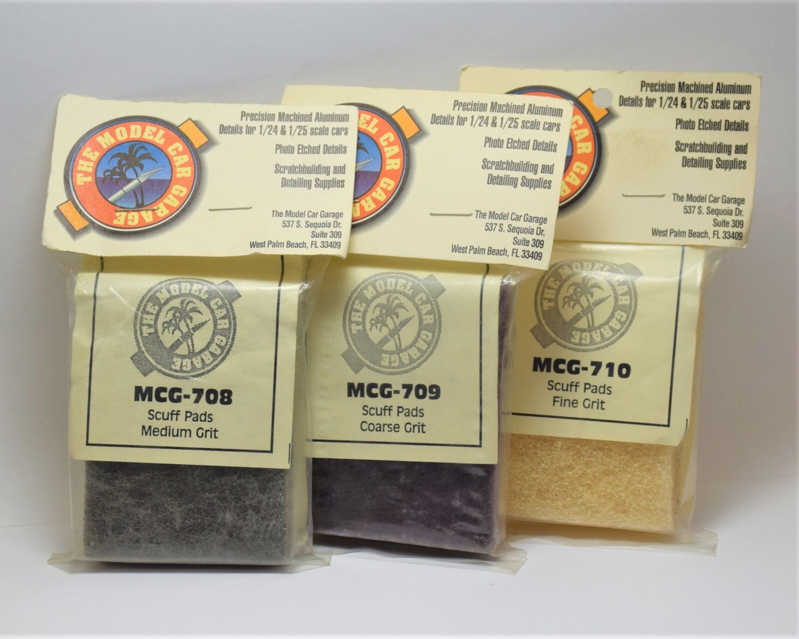 Model Car Garage 708 709 710 Coarse Medium Fine Grit Scuff Pads