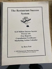 Complete Restaurant Marketing Program Food Service + CD+