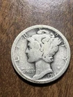 1918-D Mercury Dime - Actual Silver Coin  Shown Same Day Shipping
