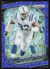 2025 Panini Prizm Blue Shimmer COLOR MATCH 10/35 Dwight Freeney #120 JW1
