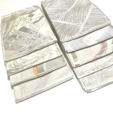 6117# Japanese Vintage Bundle 9pcs Set Bulk Obi Belt Kimono Pure Silk Wholesale