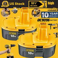 2 PACK 18V Battery For Dewalt 18 VOLT XRP DC9096 DC9098 Ni-MH DC9099 NEW