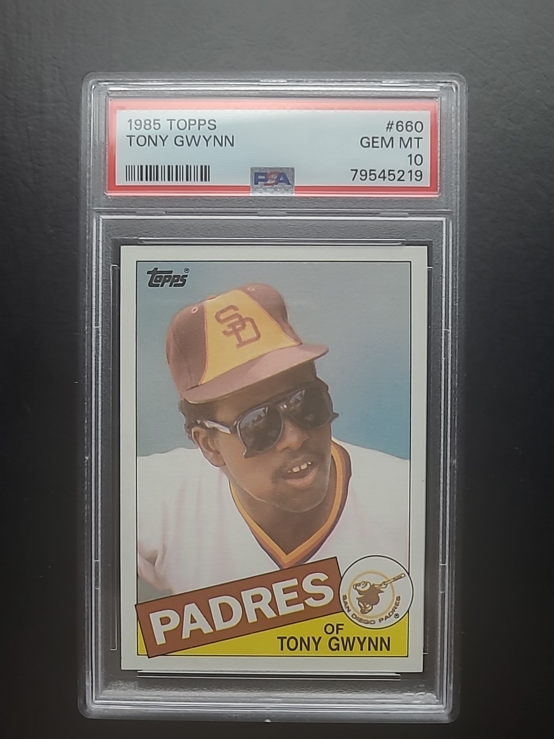 1985 TOPPS #660 TONY GWYNN PADRES HOF PSA 10