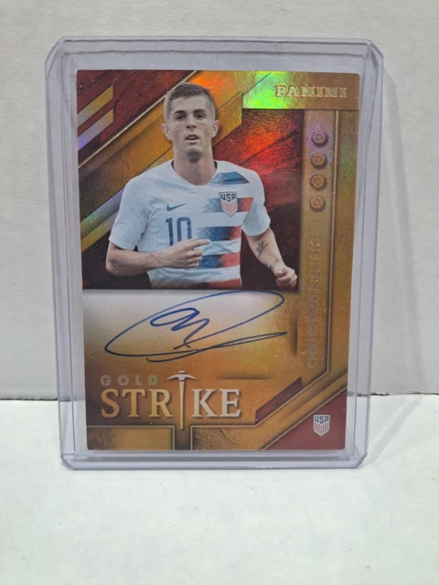 2019-20 Panini Gold Standard Christian Pulisic Gold On Card Auto USMNT USA
