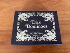 Vintage Dice Dominoes Puzzle Game In Original Box - 142360