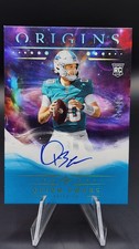 Quinn Ewers 2025 Origins Turquoise Auto 1/25 Dolphins  🔥STARTING ROOKIE QB🔥 