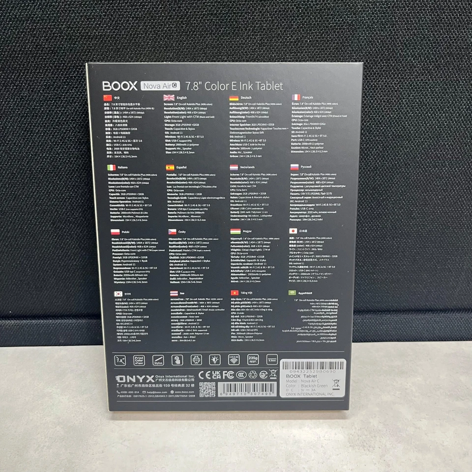 Onyx BOOX Nova Air C 32GB Tablet 7.8inch E-Ink Tablet E-Book Working Tested Good - Image 3 of 4