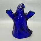 FENTON USA Glass 5.75" Halloween Ghost Figurine - Cobalt Blue BLANK