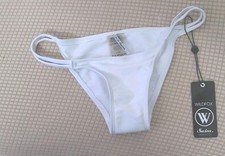 NWT Wildfox Swim XS White Bikini Bottoms