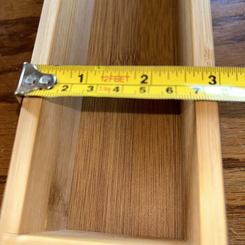 6pcs Bamboo Drawer Organizer Set Wood Storage Containers for Kitchen Bathroom - Picture 4 of 9