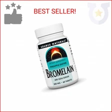 Source Naturals Bromelain 500mg Proteolytic Enzyme Supplement - 60 Tablets