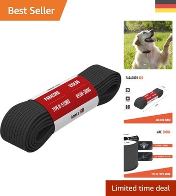15 Meter Paracord 4mm - Robust und UV-beständig für Survival und Heimwerken