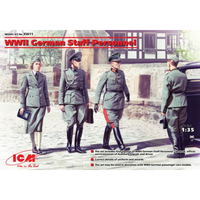 Wwii German Staff Personnel 4 Figures Kit 1:35 Icm Kit Figure Militari -D- Neues