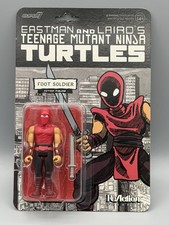 Foot Soldier RED 2024 Teenage Mutant Ninja Turtles 3.75  SUPER 7 ReAction NEW