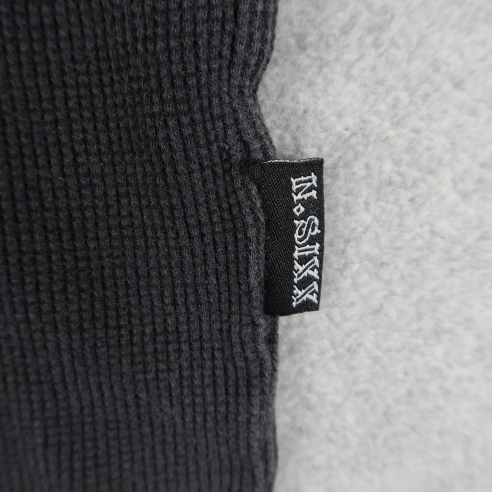 Vintage Y2K Dragonfly Skull Flame Thermal Long Sleeve Shirt Black 2XL XXL