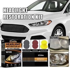 Headlight Restora tion Kit, Resto Wipes, Fluid Oxidized Kit Headlights D9E3