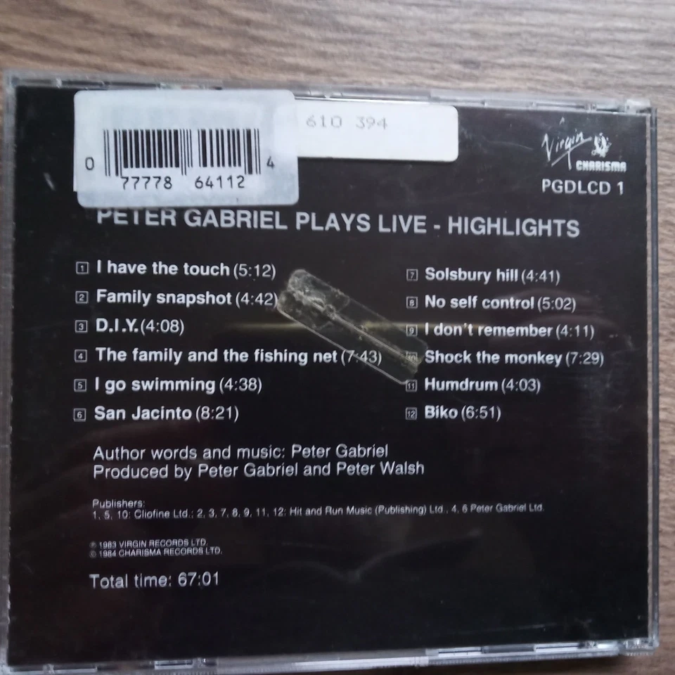 Peter Gabriel - Plays Live - Highlights - Bild 2 von 2