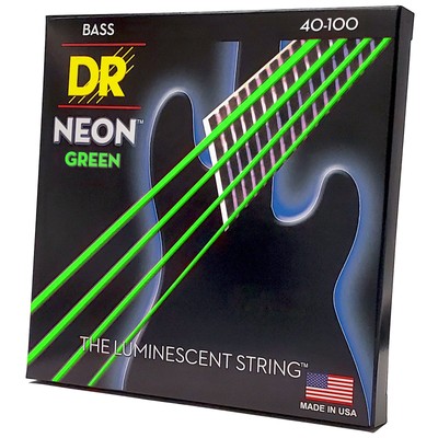 Saiten E-Bass DR Strings Neon Green NGB-40 Bass Saiten NEU