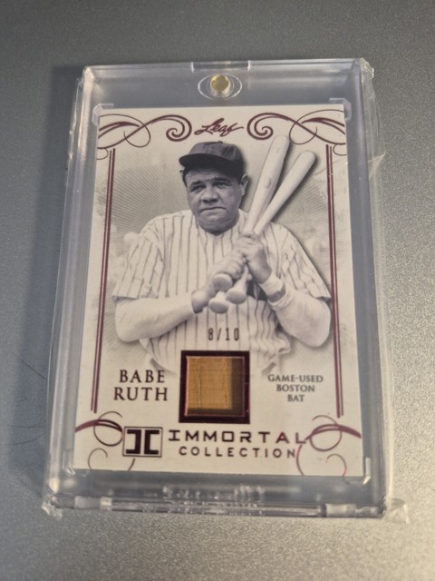 2017 Leaf Babe Ruth Immortal Collection Game Used Boston Bat /10