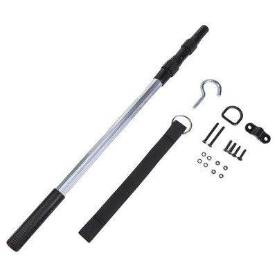 Langlebiges Dachbodenleiter-Ausziehsystem-Set mit Aluminiumhaken und Seil