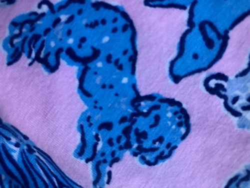 NEW Lilly Pulitzer Girl Sammy Pajamas Ruff Night Dogs Pink Zanzibar Blue 8 12 14 - Picture 28 of 54
