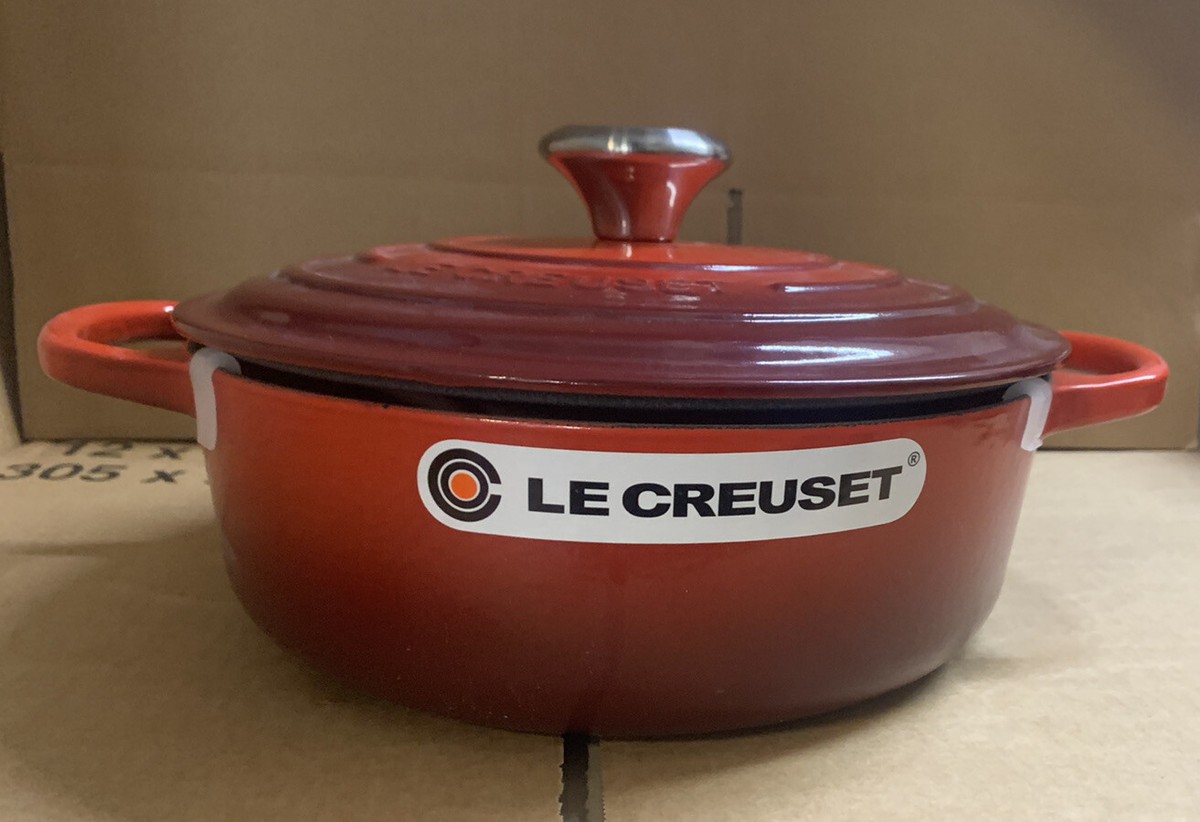 Le Creuset 24cm Signature Cast Iron Risotto Pot -Cerise (New In