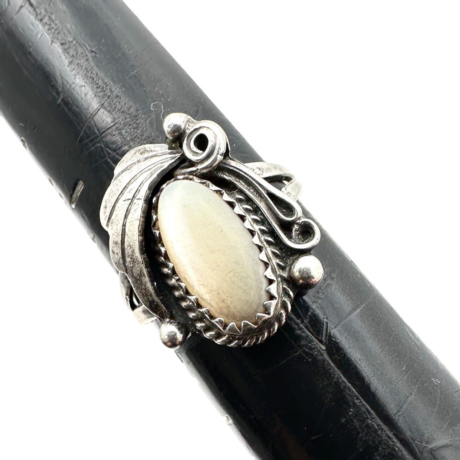 Native Americans Ring Sterling Silver Mother of P… - image 7