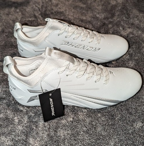 QUANTUM SPEED: FOOTBALL CLEATS WHITE by Phenom Elite Sz-12 - Picture 4 of 17
