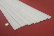 Hdpe White Bar .125" (1/8") Thick x 2.0" Wide x 48" Long, 8 Pcs, 32 Ft