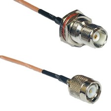RG316 TNC FEMALE BULKHEAD to TNC MALE RF Cable Rapid-SHIP LOT