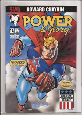 POWER & GLORY #1 - SIGNED BY HOWARD CHAYKIN W/ DF COA 110/10000