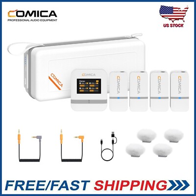 Comica Vimo Q Mini Wireless Lavalier Microphone for Phone Camera Video Recording