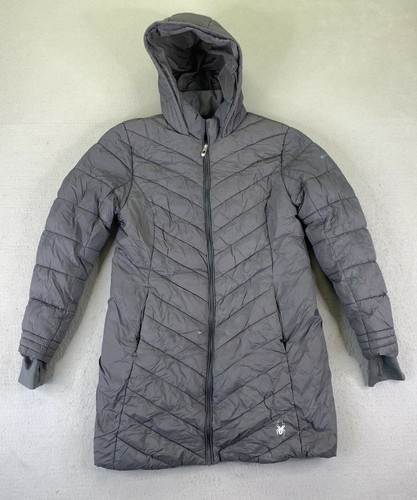 Spyder Jacket Mens Medium Gray Puffer 