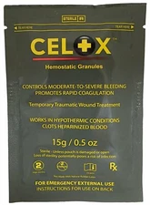 Celox 15g Granule Pack EMS, EMT, IFAK Hemostatic Bleed Control