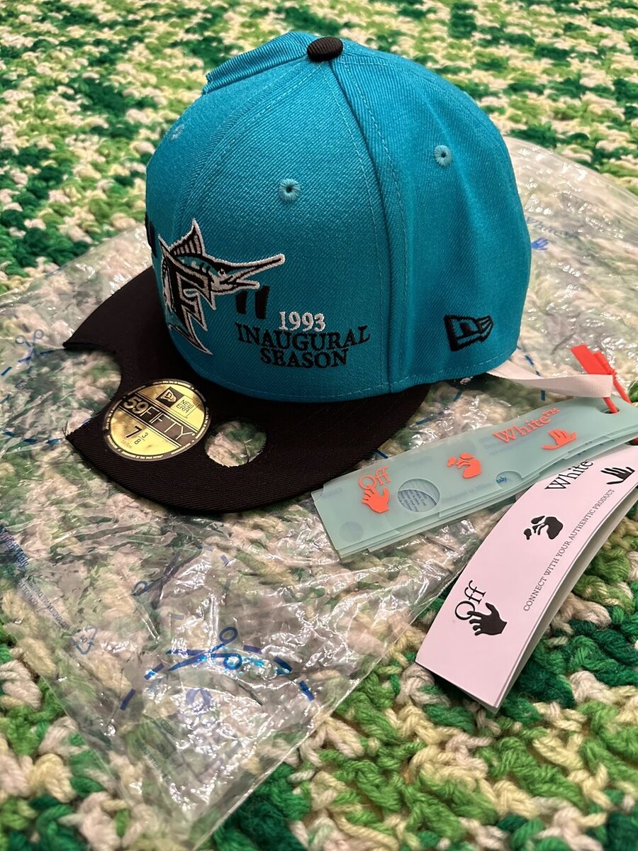 Off White X New Era Miami Marlins MLB Fitted Cap Virgil Off White X New Era Miami Marlins MLB Fitted Cap Virgil