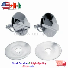 69-72 Cutlass / 442 Ram Air Hood Pin New Chrome Twists Locks Replacement - Pair