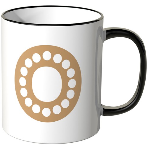 WANDKINGS Tasse Alphabet "Buchstabe O" ver. Farben Geschenk Geburtstag - Bild 5 von 15