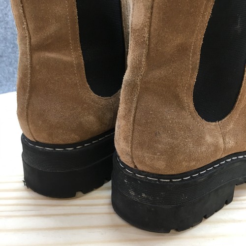 Marc Fisher Boots Womens 9.5 M Padmia Chelsea Brown Leather Pull On Ankle Top - Picture 15 of 22