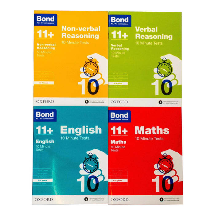 Bond 11+ Maths English Verbal Non-verbal Reasoning 10 Minute Test 8-9 years Set - Image 4